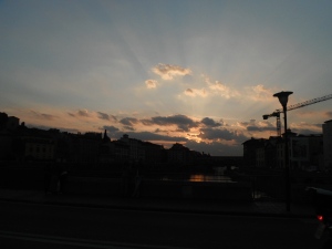 The sun setting on my time in Florence. For now.